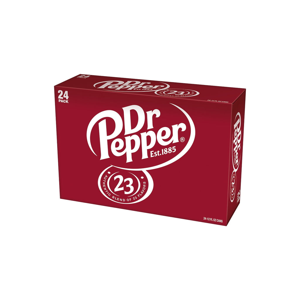 Dr Pepper Soda Pop Cans 12 Fl Oz 24 Pack