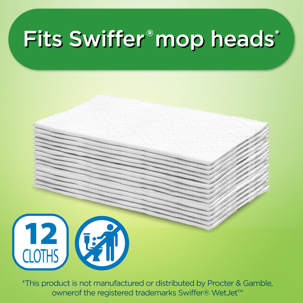Great Value Low Streaking Wet Mopping Cloths 12 Count