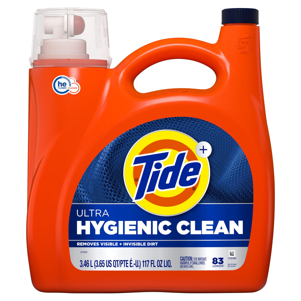 Tide Ultra Hygienic Clean Liquid Laundry Detergent Original Scent 117 fl oz 83 Loads