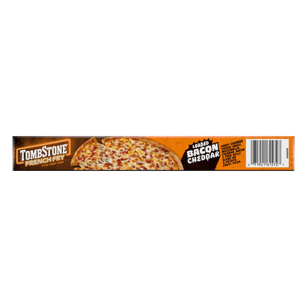 Tombstone French Fry Style Crust Loaded Bacon Cheddar Cheese Gluten Free Frozen Pizza 18.1 Oz
