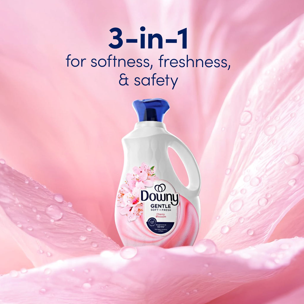 Downy Gentle Soft + Fresh Liquid Fabric Softener Cherry Blossom Scent 44 fl oz 66 Loads