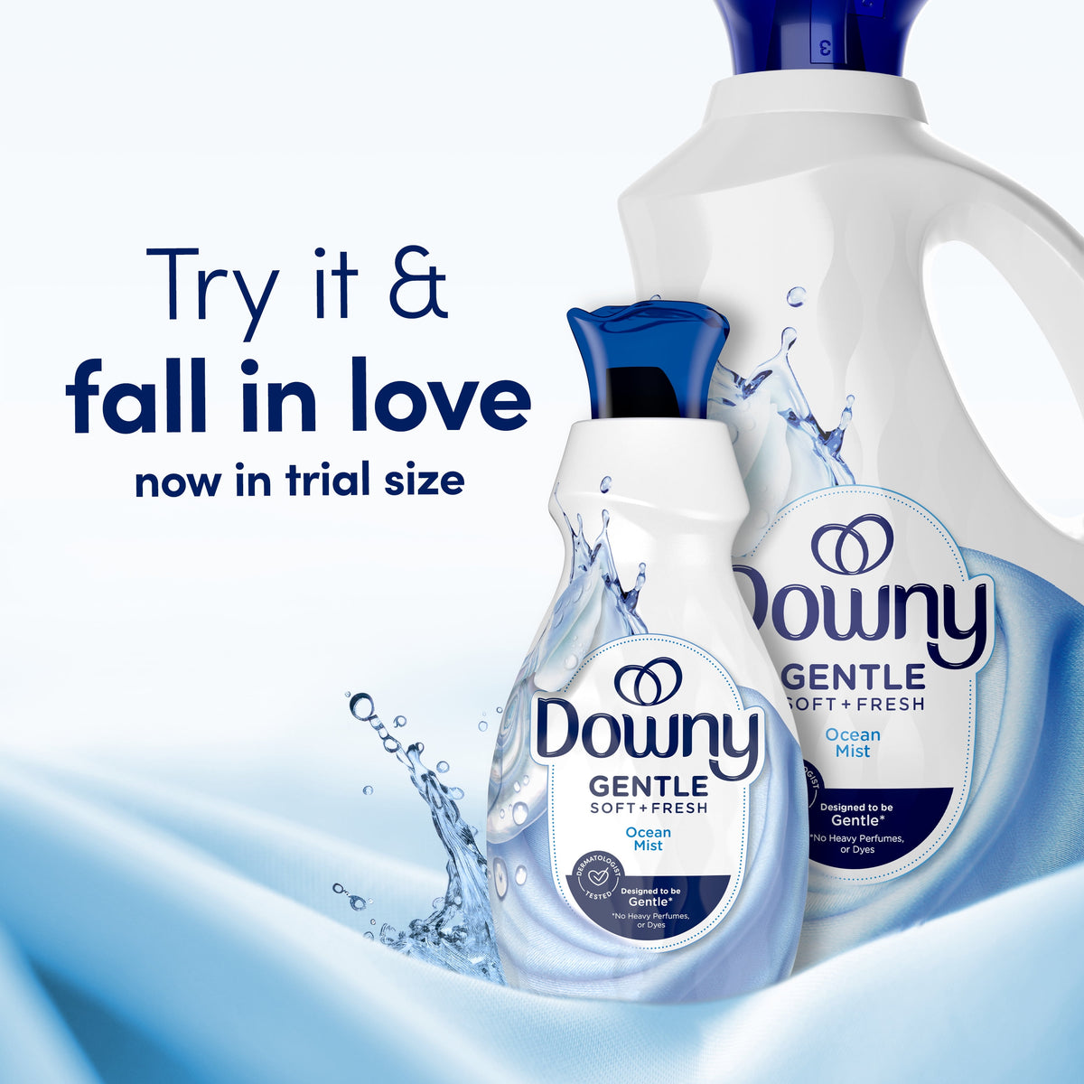 Downy Gentle Soft + Fresh Liquid Fabric Softener Ocean Mist Scent 93 fl oz 138 Loads