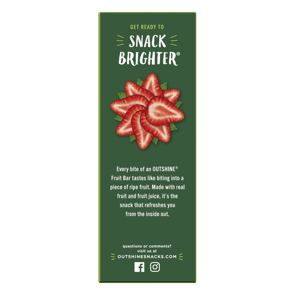 Outshine Strawberry Frozen Fruit Bars 6 Count 14.7 Fl Oz
