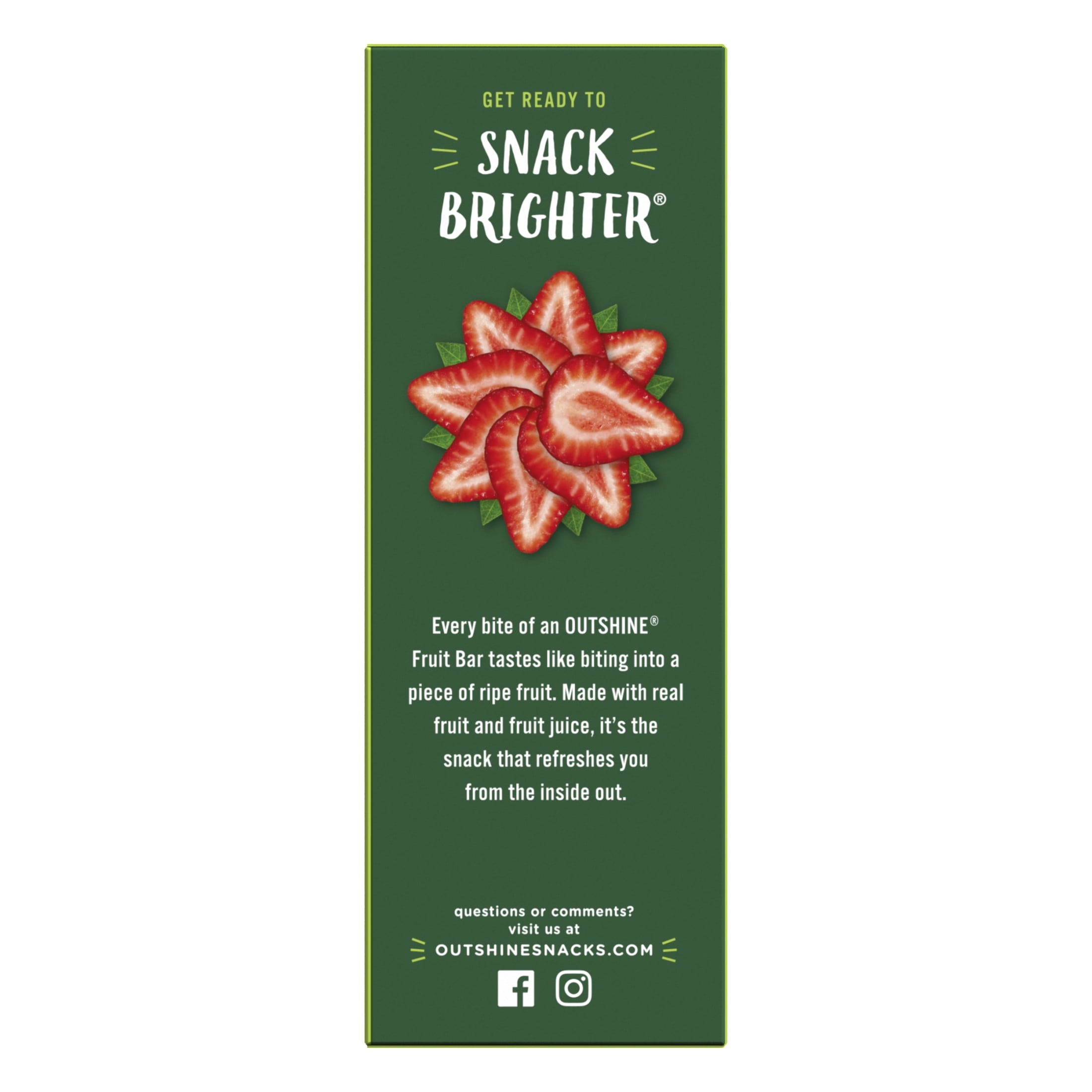 Outshine Strawberry Frozen Fruit Bars 6 Count 14.7 Fl Oz