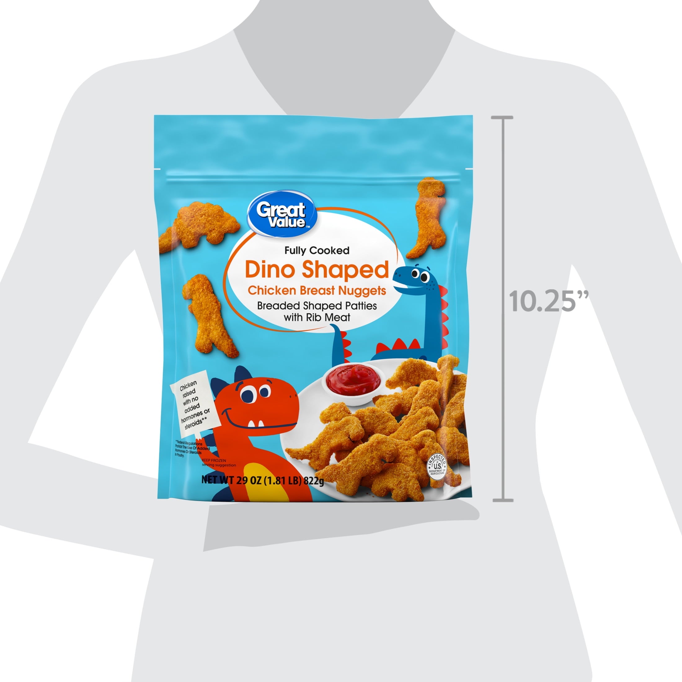 Great Value Dino Shaped Chicken Breast Nuggets 29 Oz Frozen