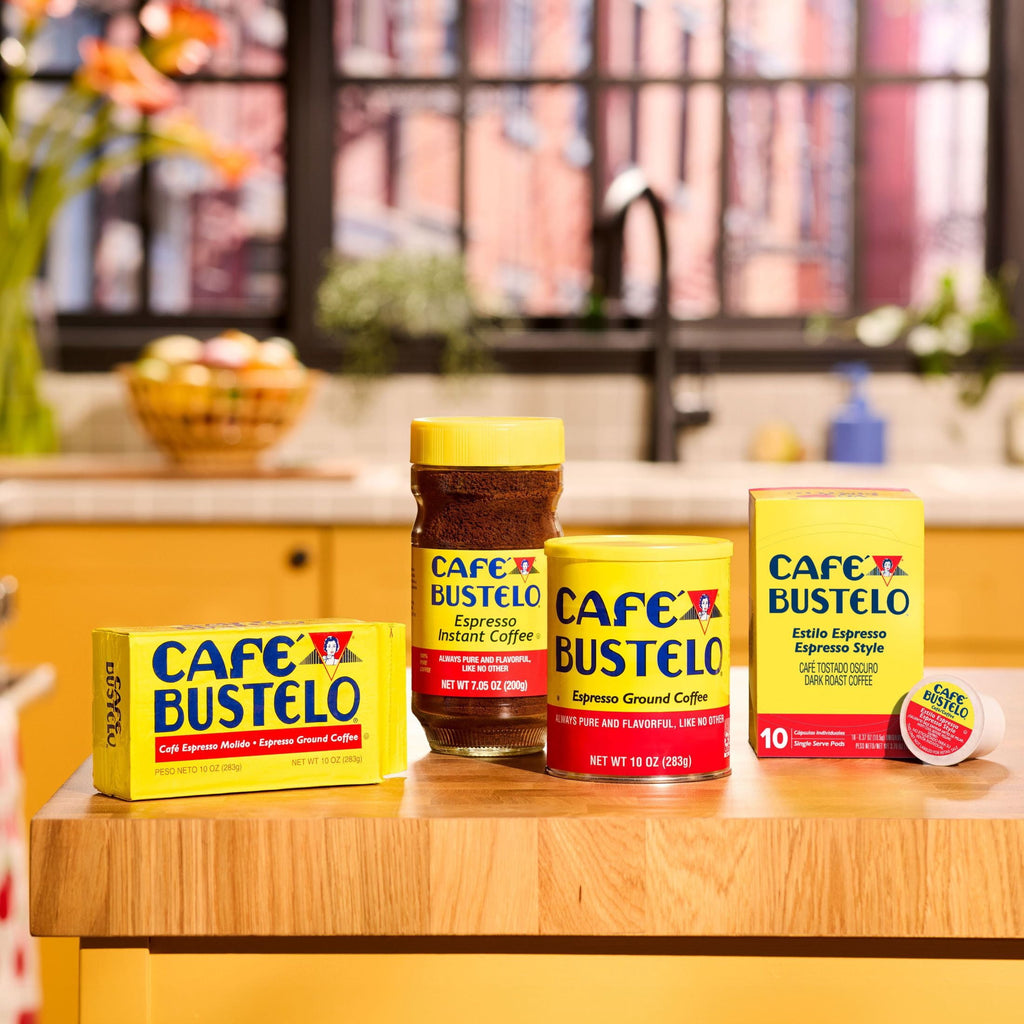 Café Bustelo Espresso Naturally Caffeinated Dark Roast Ground Coffee 10 oz Canister