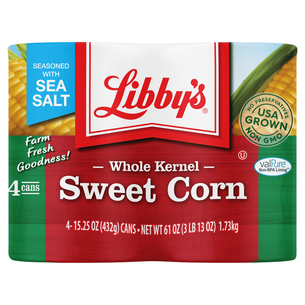 Libby's Whole Kernel Sweet Corn Canned 15.25 Oz 4 Count