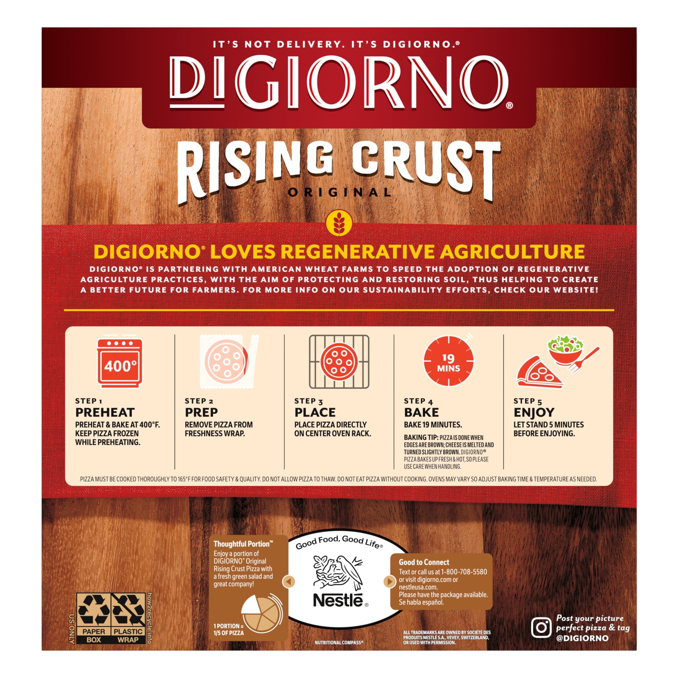DiGiorno Rising Crust Ultimate Pepperoni Frozen Pizza 24.7 Oz
