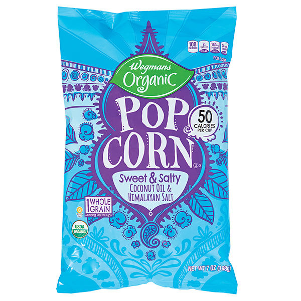 Wegmans Organic Himalayan Salt Popcorn Sweet & Salty 7 Oz