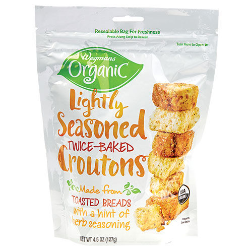 Wegmans Organic Lightly Seasoned Twice-Baked Croutons 4.5 oz