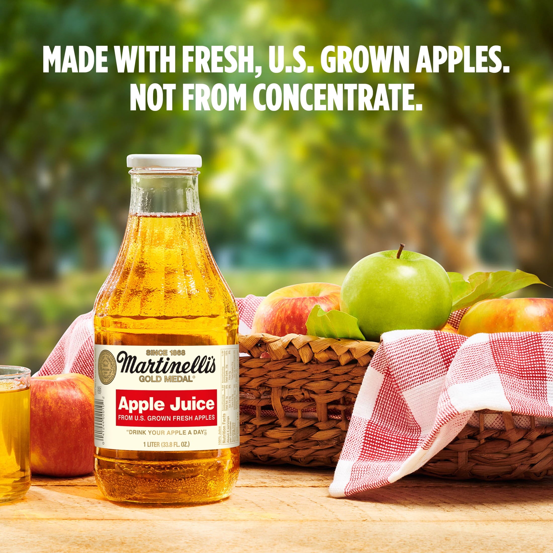 Martinelli's Gold Medal 100% Apple Juice Pulp-Free 33.8 fl oz