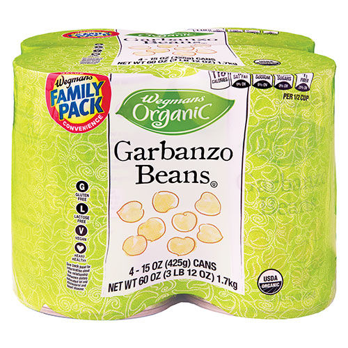 Wegmans Organic Garbanzo Beans 60 Oz Family Pack