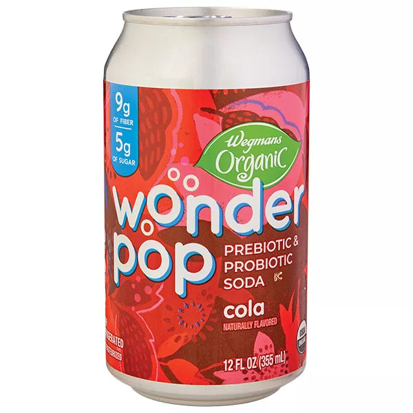 Wegmans Organic Wonder Pop Prebiotic & Probiotic Cola Soda
12 fl. oz.