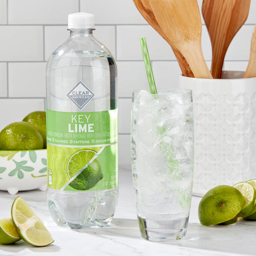 Clear American Key Lime Sparkling Water 33.8 fl oz