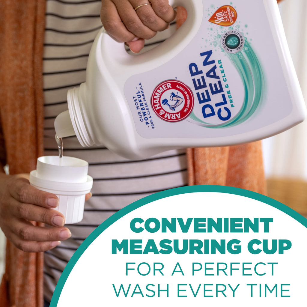 ARM & HAMMER Deep Clean Free & Clear Liquid Laundry Detergent 75 fl oz 50 Loads