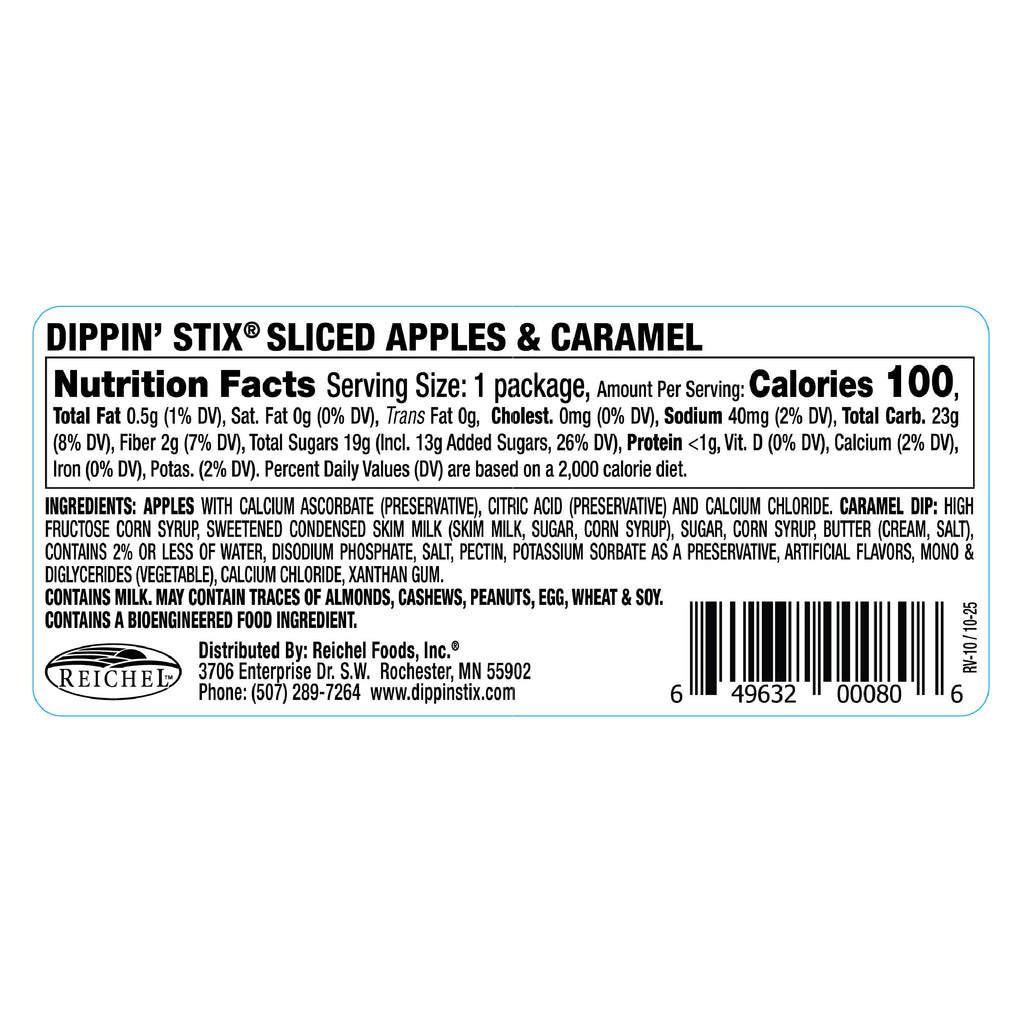 Dippin' Stix Sliced Apples & Caramel 2.75 Oz Tray
