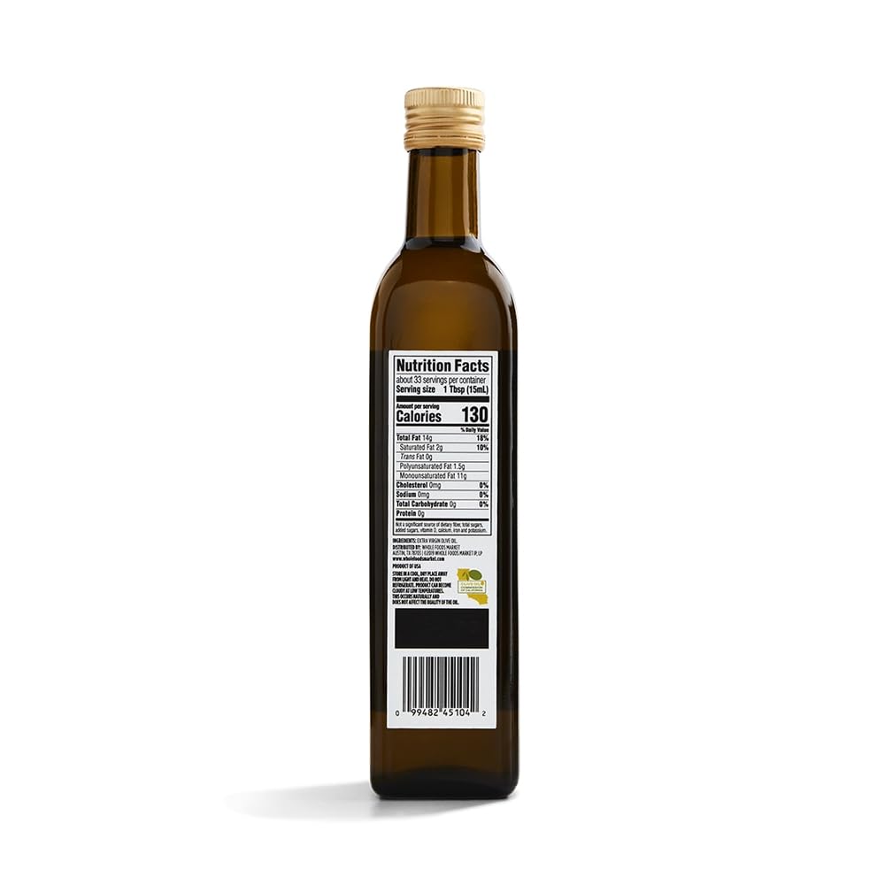 Small Batch California Extra Virgin Olive Oil 16.9 Fl Oz 365 By Whole Foods Market