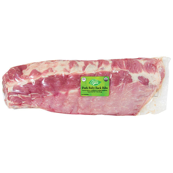 Wegmans Organic Fresh Baby Back Pork Spare Ribs 2.36 lbs