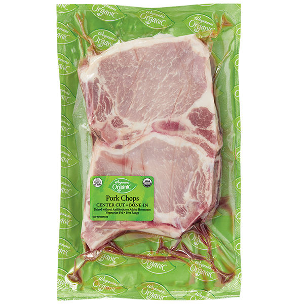 Wegmans Organic Bone-In Center Cut Pork Chops 1.3 lbs