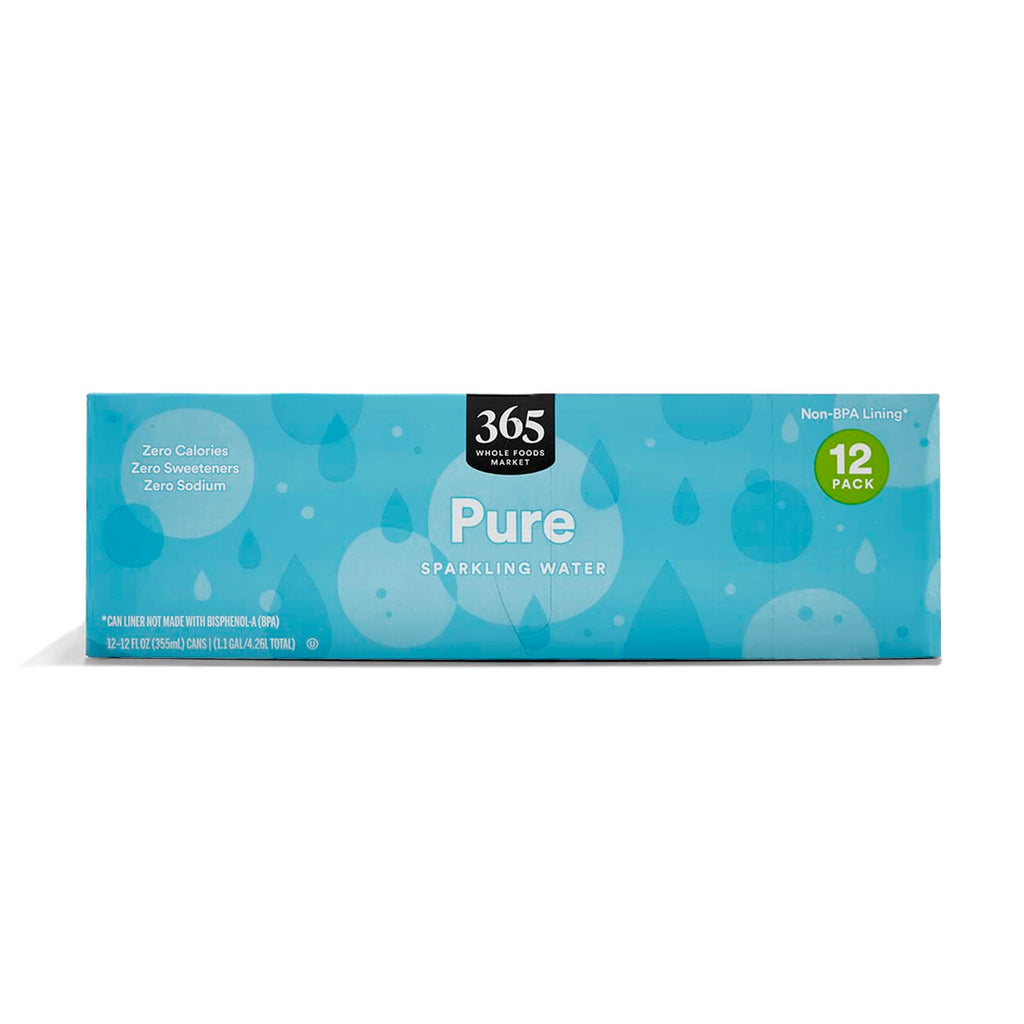 Sparkling Water Pure 12 Fl Oz 12 Count 365 By Whole Foods Market