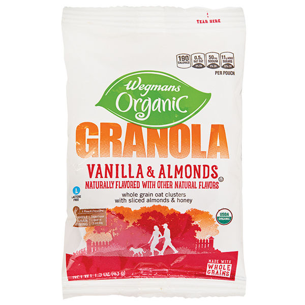 Wegmans Organic Vanilla & Almond Granola 1 oz