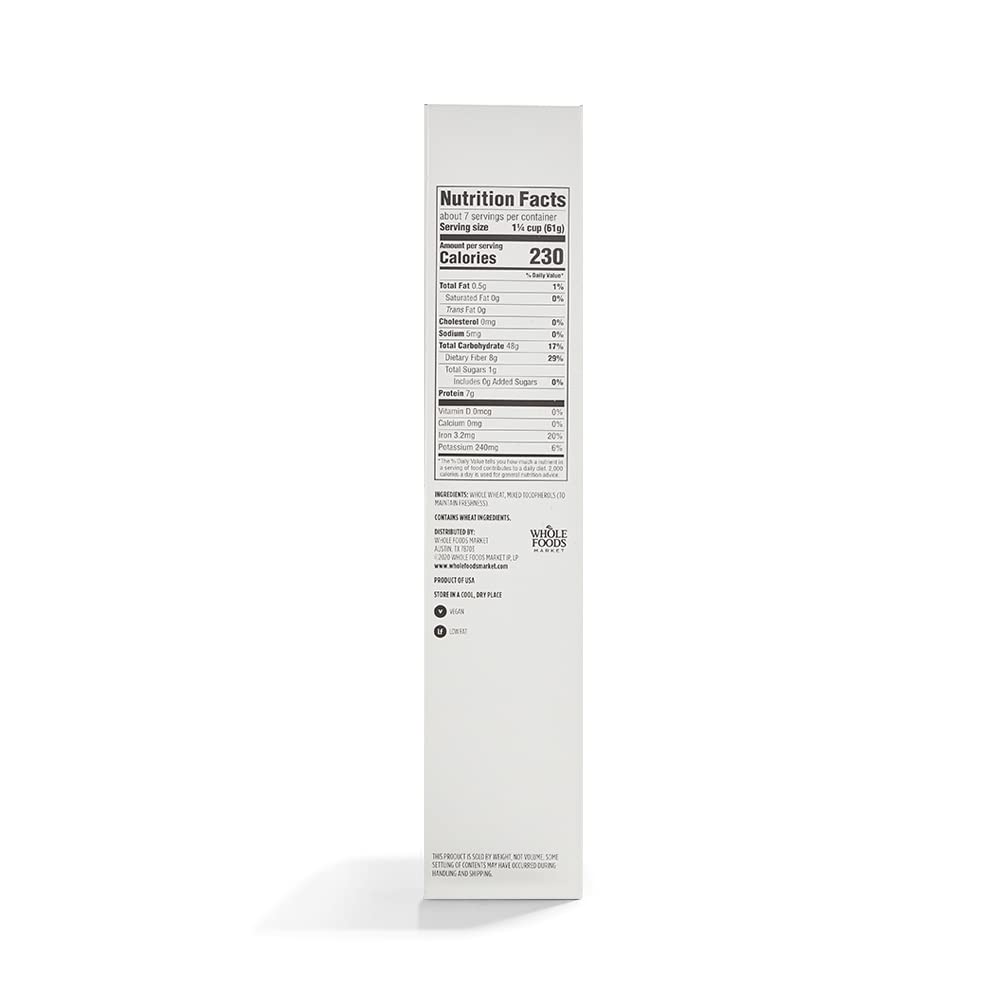 Bite Sized Wheat Squares Cereal 14 Oz 365 By Whole Foods Market
