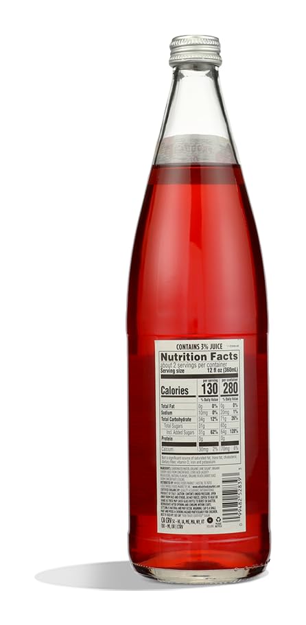Organic Cherry Lime Italian Soda 25.4 Fl Oz 365 By Whole Foods Market