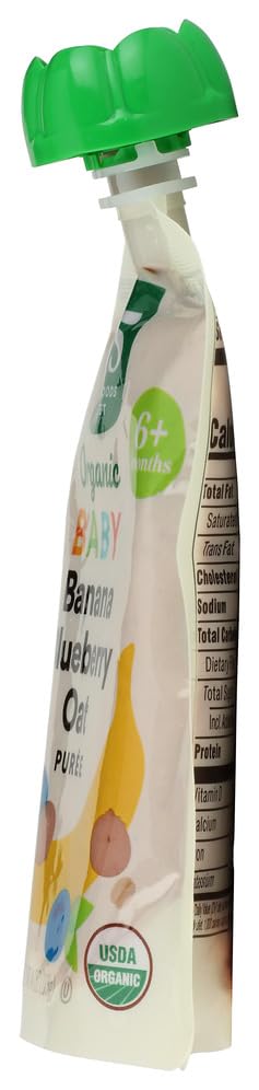 Organic Banana Blueberry Oat Baby Food 4 Oz 365 By Whole Foods Market