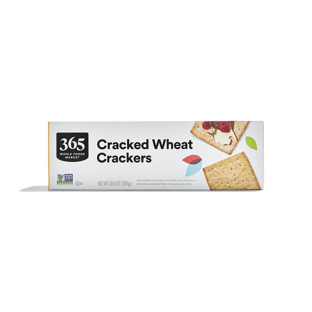 Cracked Wheat Crackers 10.6 Oz 1 Count 365 By Whole Foods Market