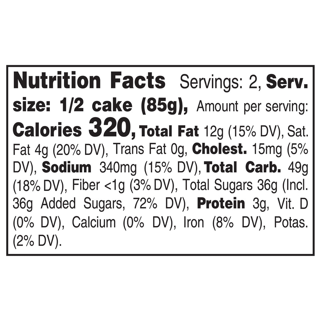 Yellow Cake Square With Chocolate Icing 6 Oz Freshness Guaranteed