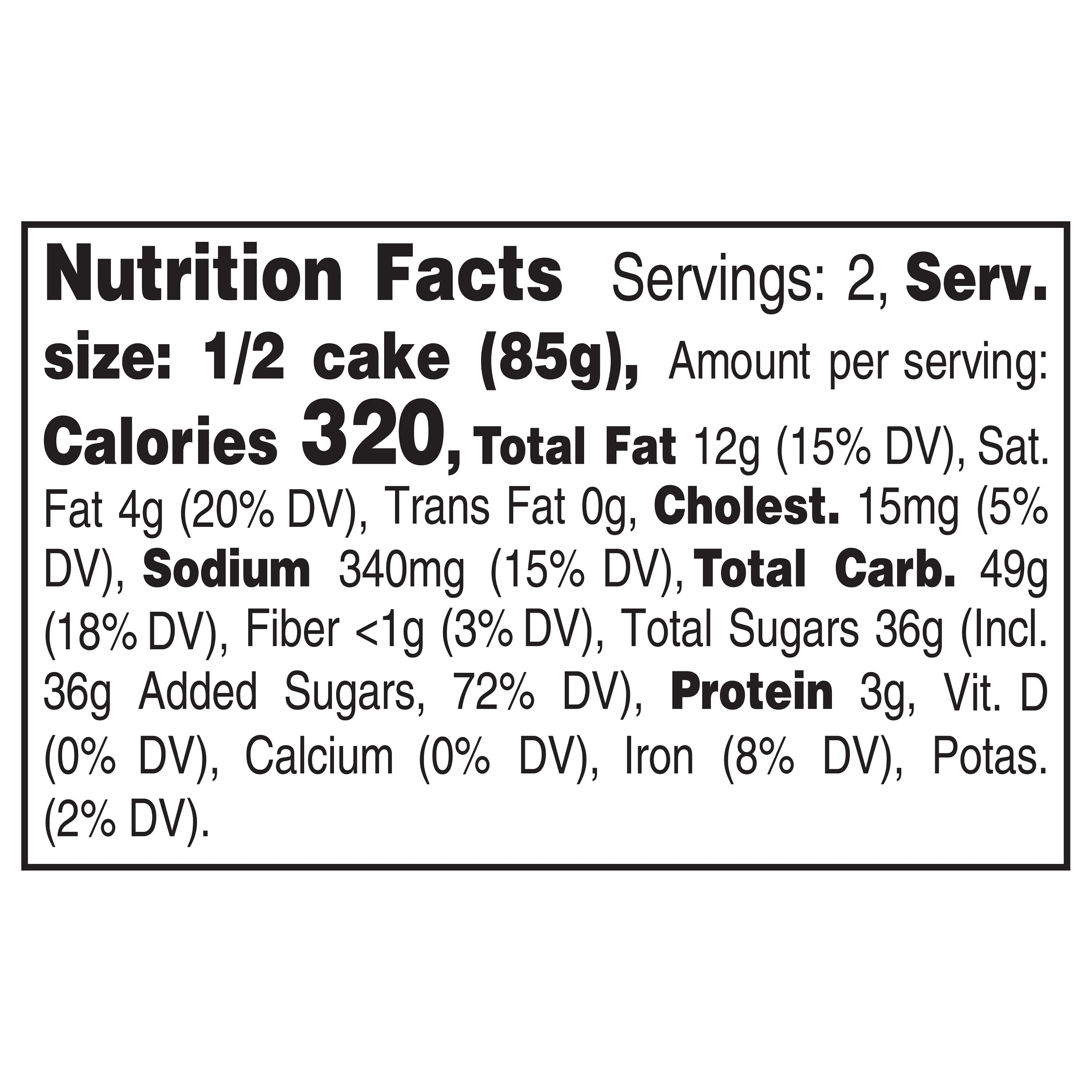 Yellow Cake Square With Chocolate Icing 6 Oz Freshness Guaranteed