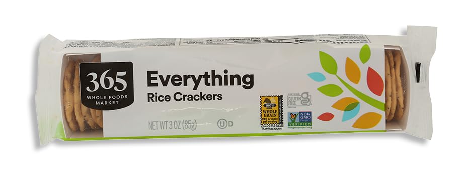 Everything Rice Crackers 3 Oz 365 By Whole Foods Market