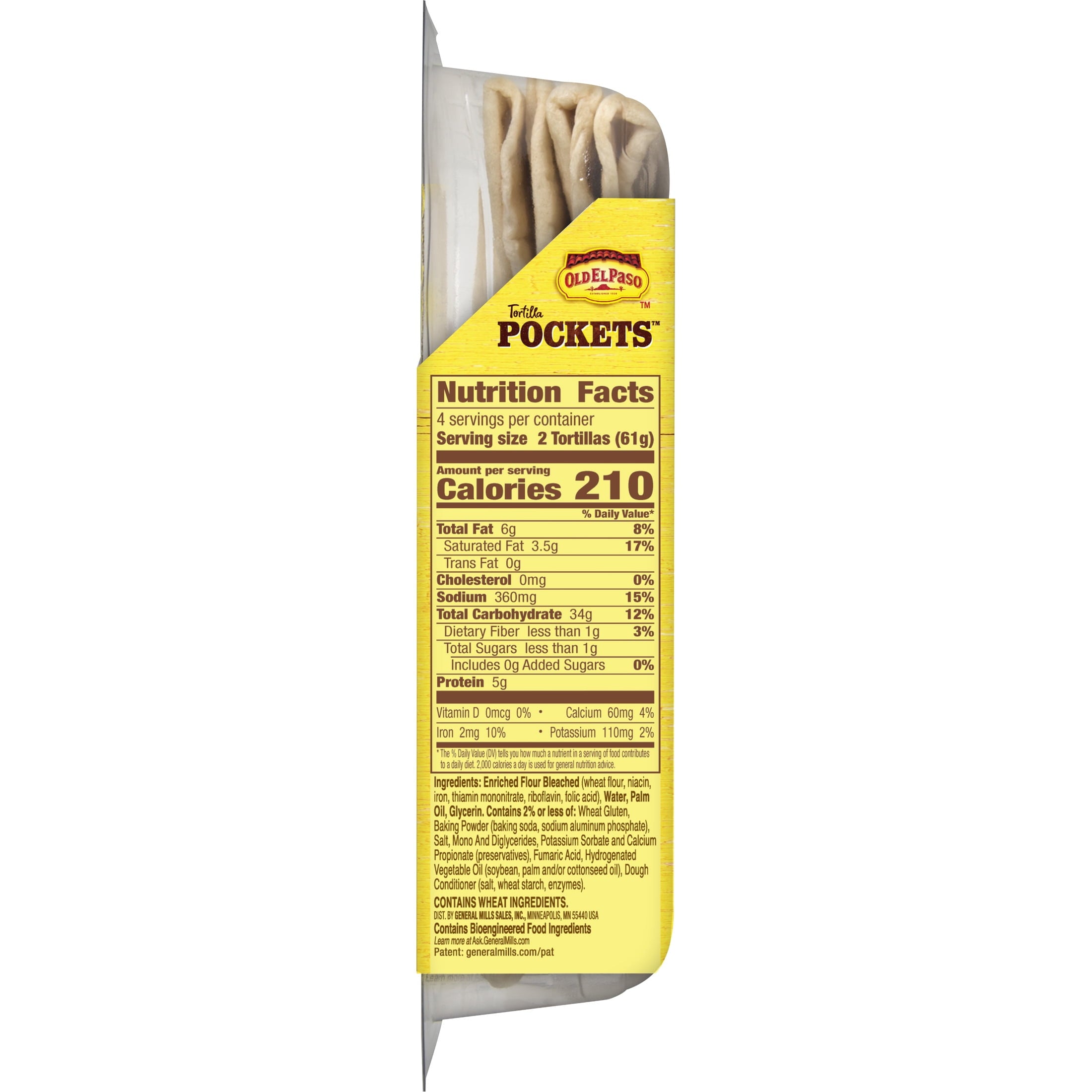 Flour Tortilla Pockets 8 Ct 8.4 Oz Old El Paso