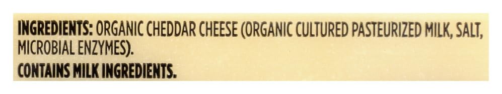 Organic Sharp Cheddar Bar 6 Oz 365 By Whole Foods Market