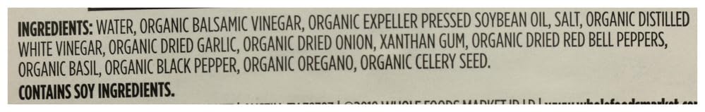 Organic Light Balsamic Vinaigrette 16 Fl Oz 365 By Whole Foods Market