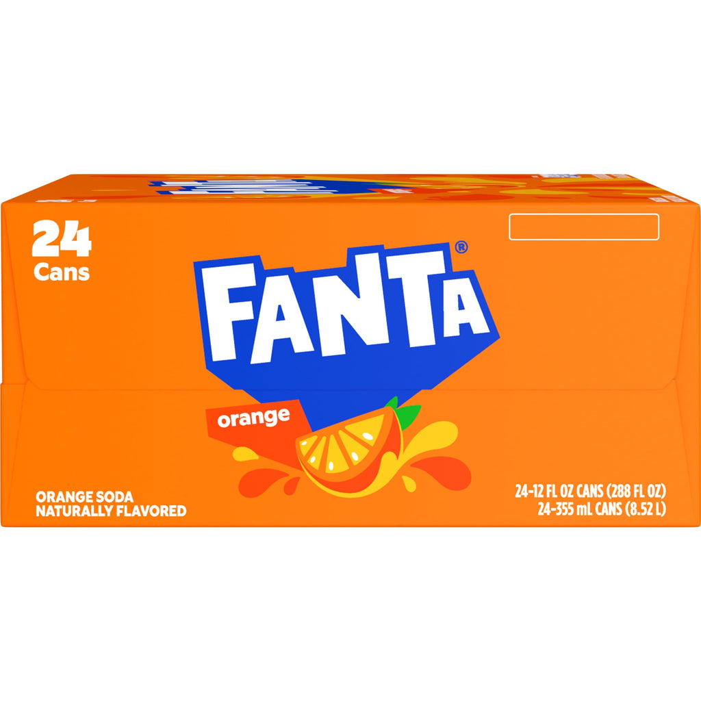 Fanta Orange Soda Pop Cans 12 Fl Oz 24 Pack