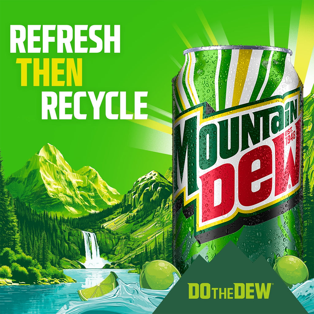 Mountain Dew Baja Blast Tropical Lime Soda Pop Cans 12 Fl Oz 12 Pack