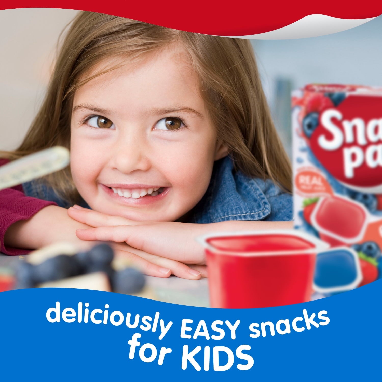 Strawberry and Berry Blue Flavored Juicy Gels 3.25 Oz 12 Count Snack Pack