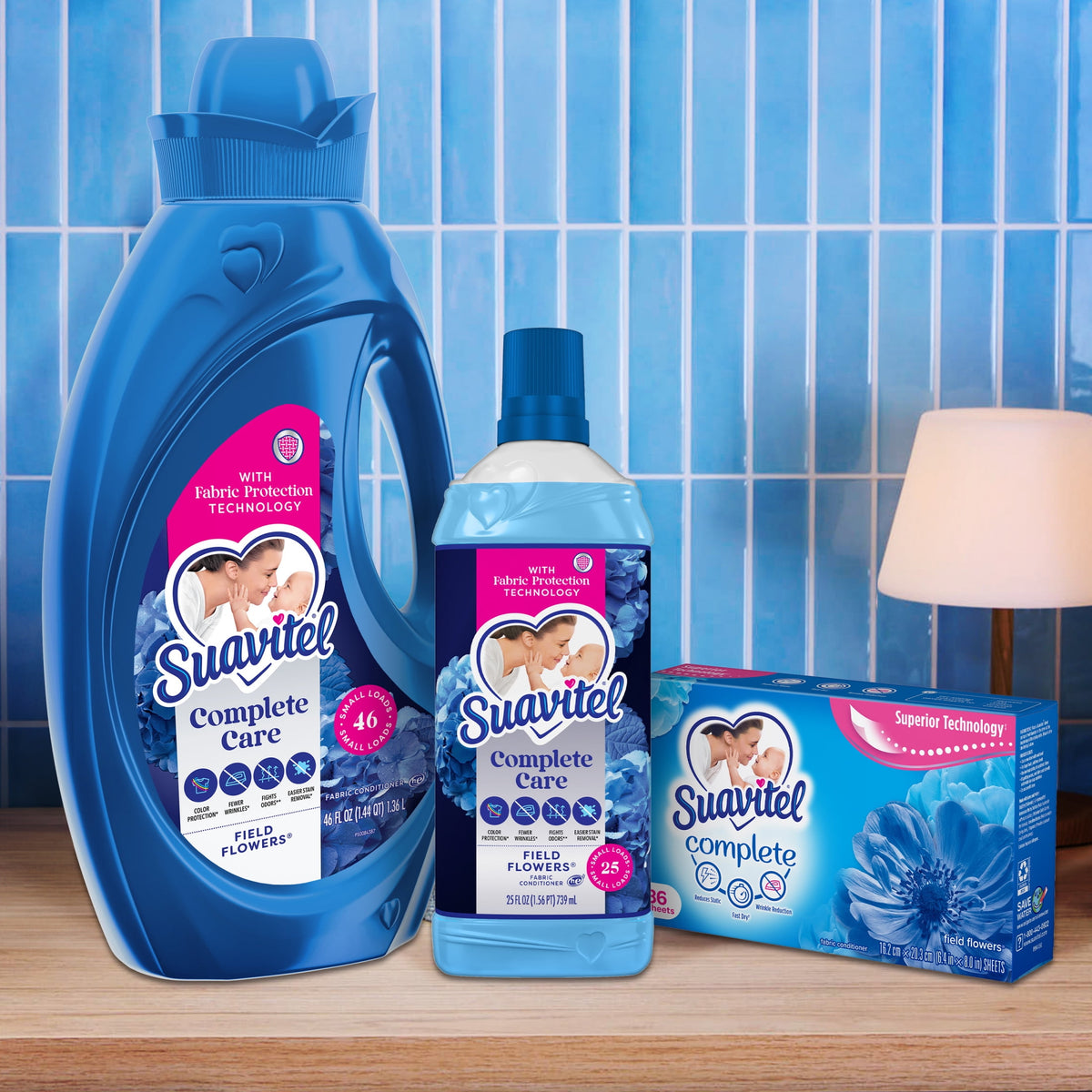 Suavitel Complete Liquid Fabric Softener Field Flowers Scent 25 fl oz