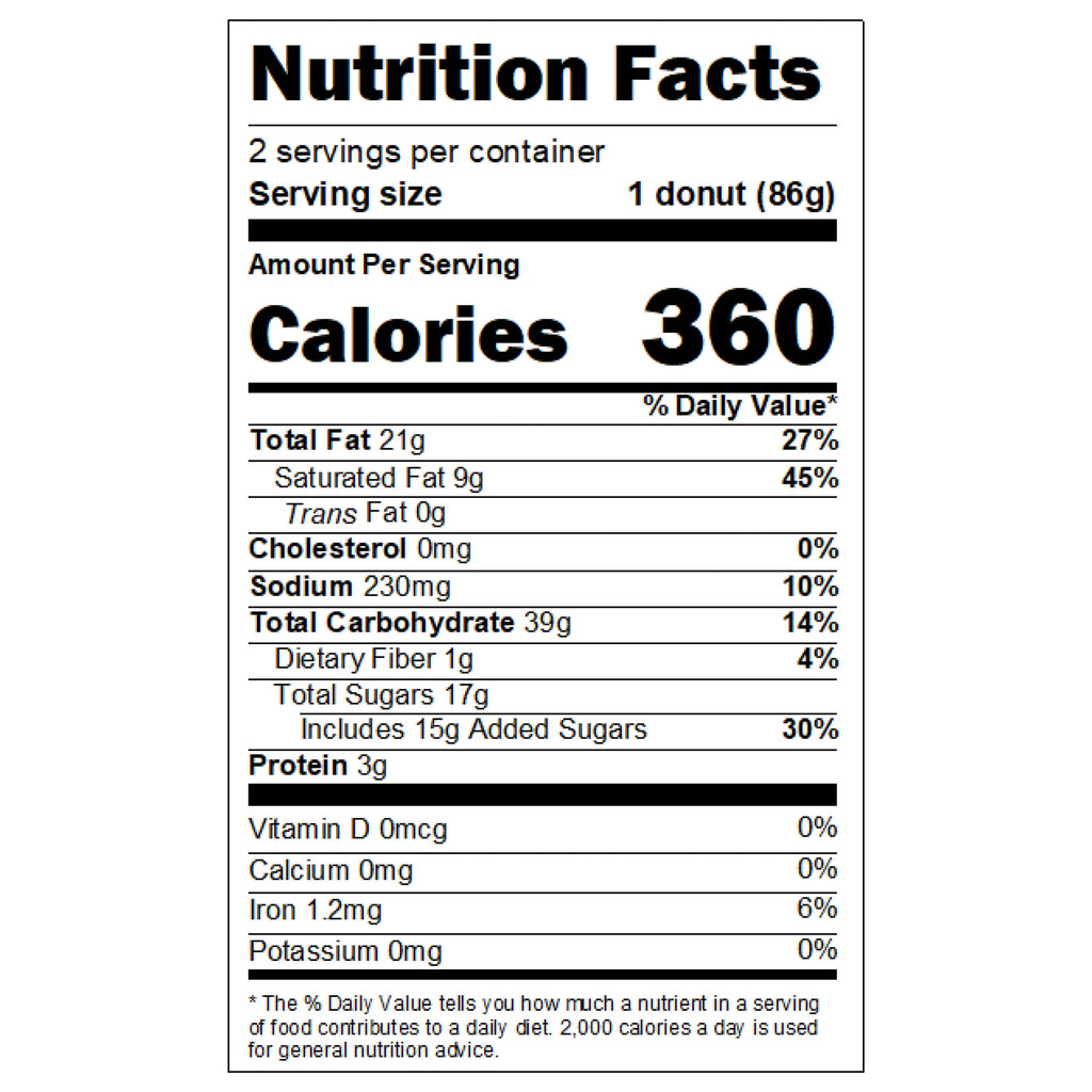 Apple Fritters 4 Oz 2 Count Freshness Guaranteed