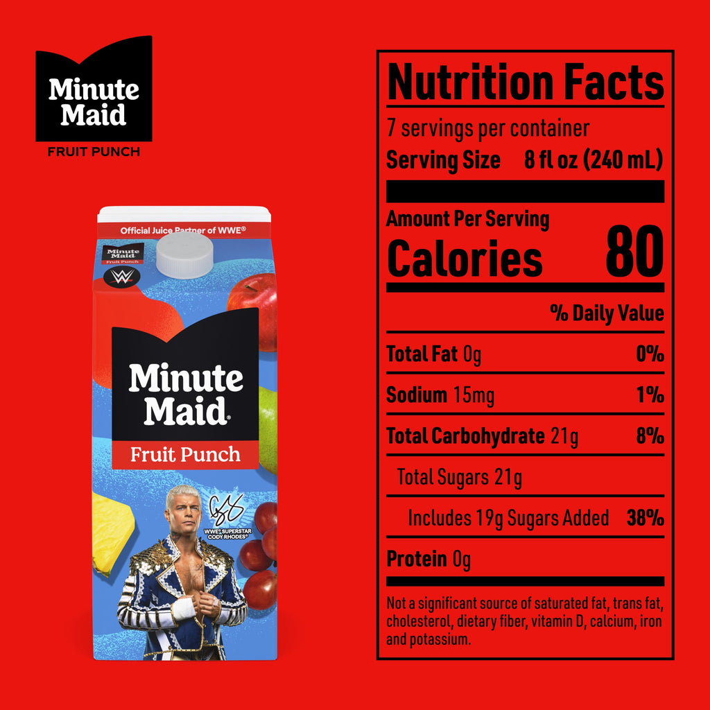 Minute Maid Fruit Punch Juice Drink Carton 59 fl oz