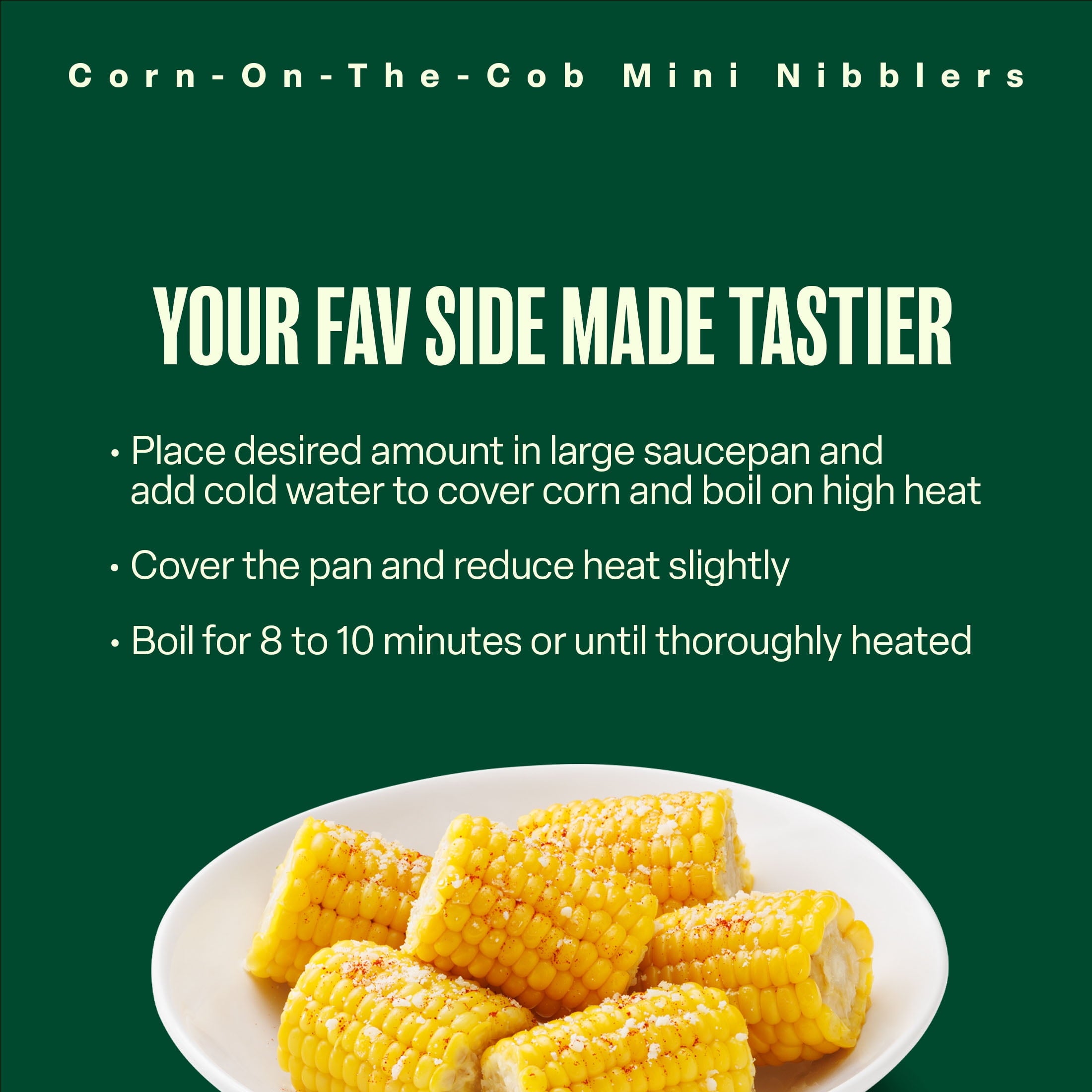 Green Giant Nibblers Whole Corn On The Cob Frozen 24 Count