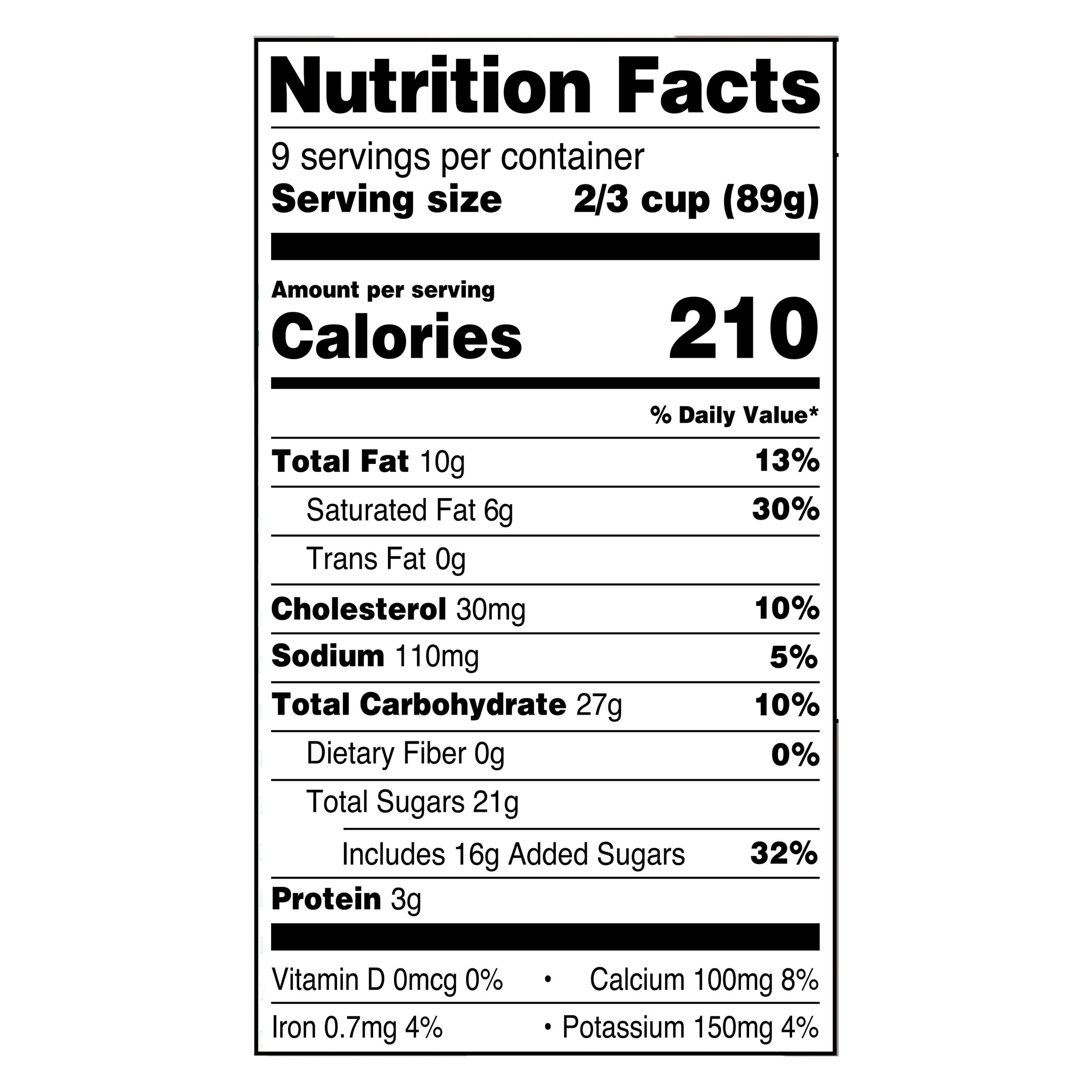 Great Value Cookies & Cream Ice Cream 48 Fl Oz