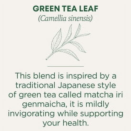 Traditional Medicinals Organic Green Tea Matcha with Toasted Rice Tea Bags 16 Count