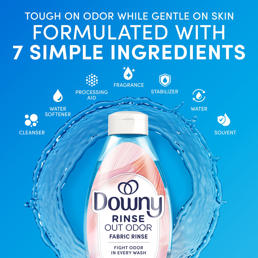 Downy Rinse Out Odor Laundry Rinse Spring Breeze Scent 48 fl oz