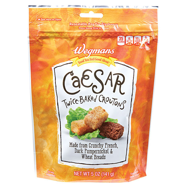 Wegmans Caesar Twice-Baked Croutons 5 oz