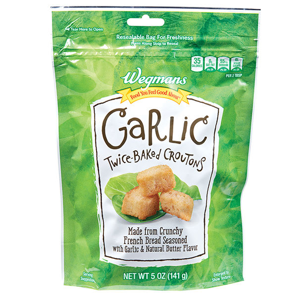 Wegmans Garlic Twice-Baked Croutons 5 oz