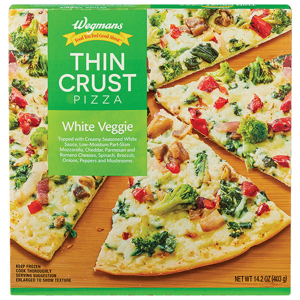 Wegmans Frozen Thin Crust White Veggie Pizza 14.7 oz