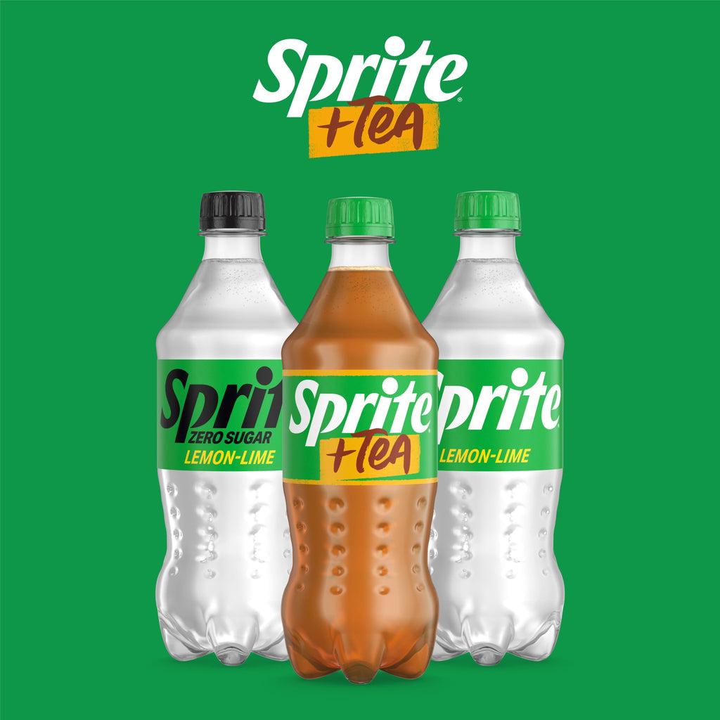 Sprite + Tea Lemon-Lime and Tea Flavored Soda 20 Fl Oz Bottle
