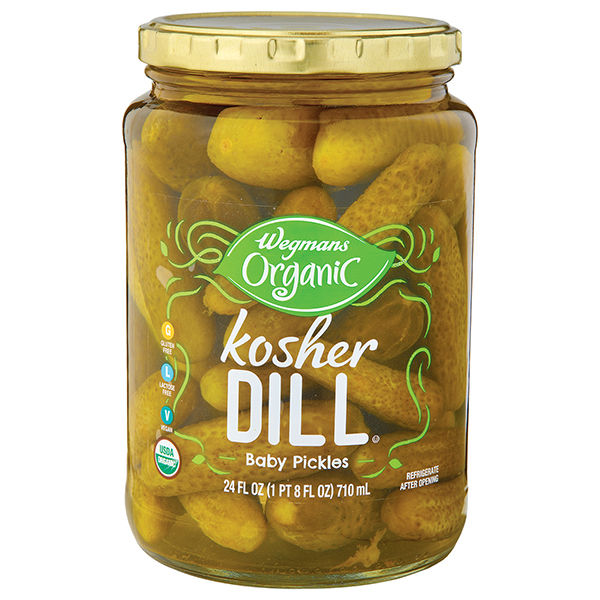 Wegmans Organic Kosher Dill Baby Pickles 24 Fl Oz